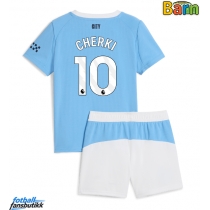 Manchester City Rayan Cherki #10 Hjemmedraktsett Barn 2025-26 Kortermet (+ Korte bukser)